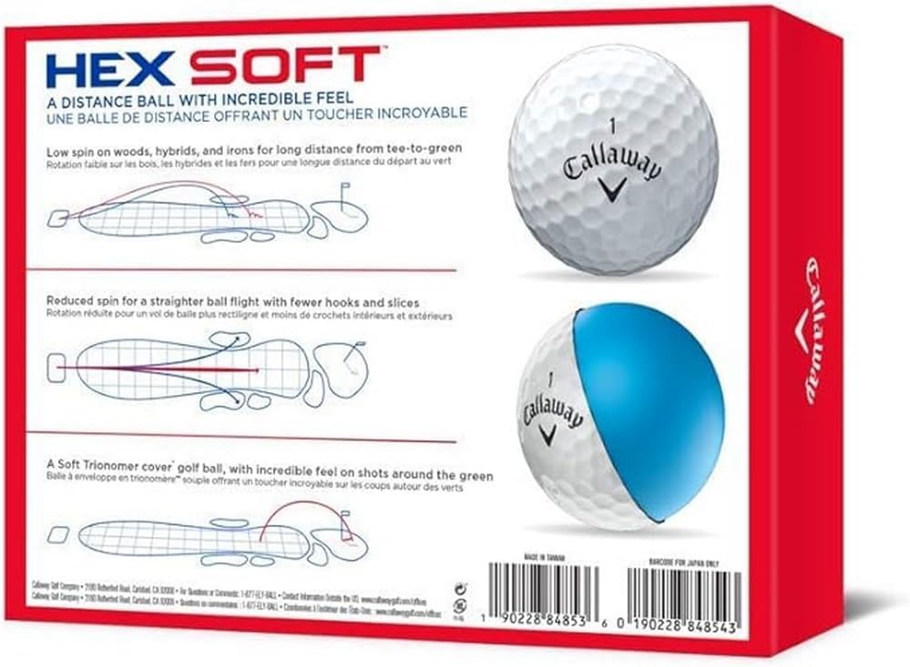 Callaway Hex Soft Golf Balls: Enhanced Feel, Low Spin, Max Distance