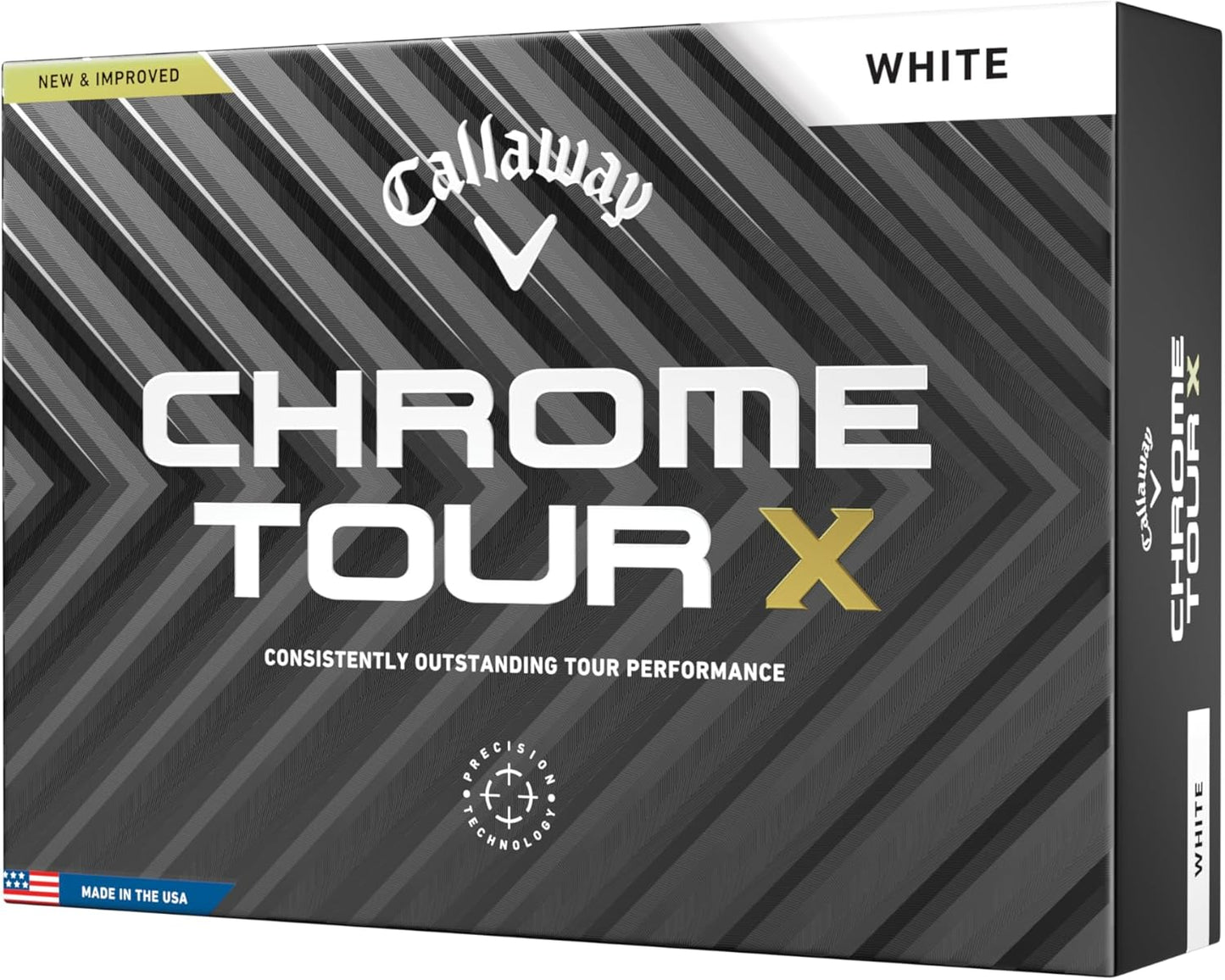 Callaway Chrome Tour X Golf Balls: Max Distance, Tour Performance, Incredible Feel & Alignment