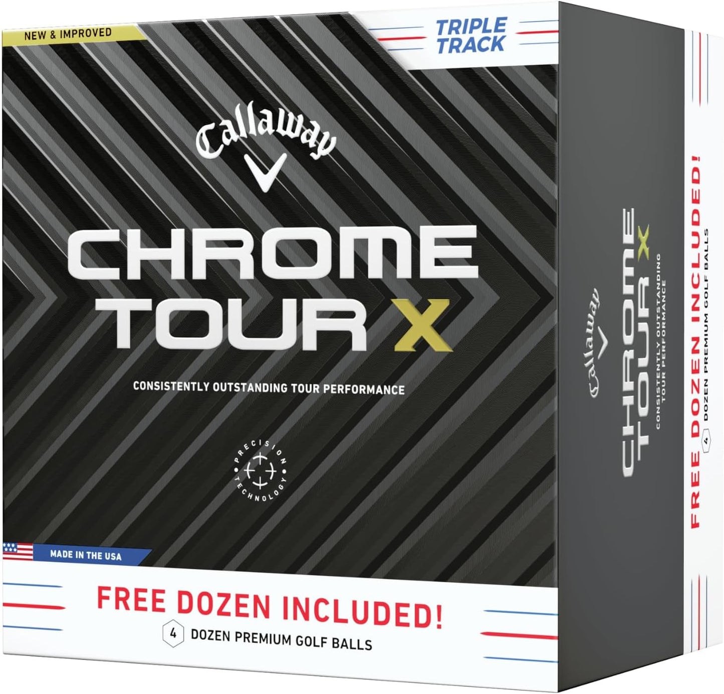Callaway Chrome Tour X Golf Balls: Max Distance, Tour Performance, Incredible Feel & Alignment