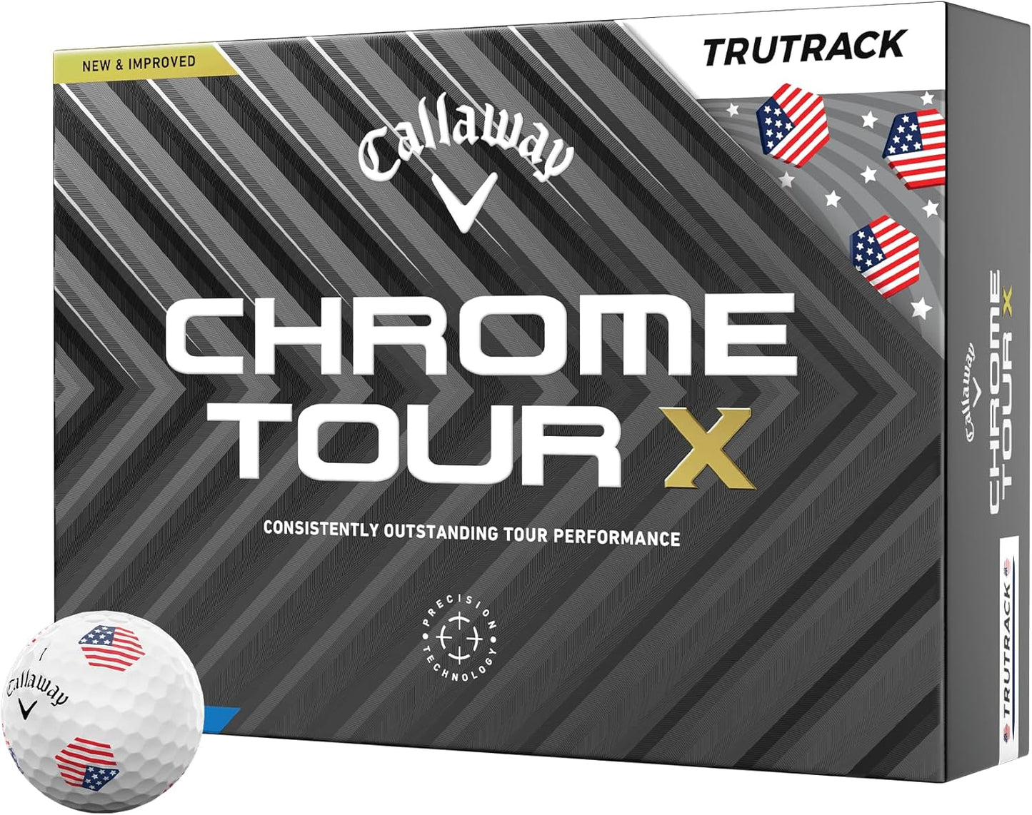Callaway Chrome Tour X Golf Balls: Max Distance, Tour Performance, Incredible Feel & Alignment