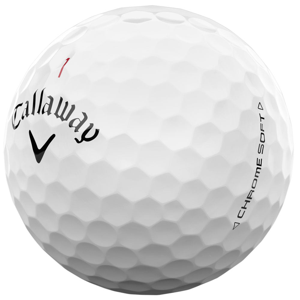 Callaway Chrome Soft White Golf Balls - Tour Performance, Speed, Control, 3-Pack