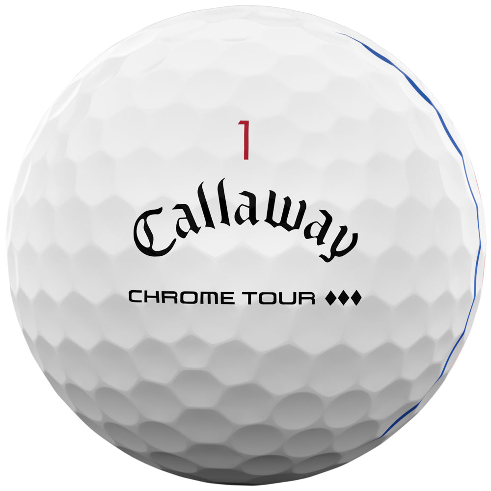 Callaway Chrome Tour TD Golf Balls: Triple Track, Speed, Control, White