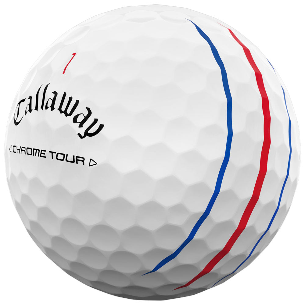 Callaway Chrome Tour Triple Track Golf Balls: Enhanced Distance, Feel, and Alignment