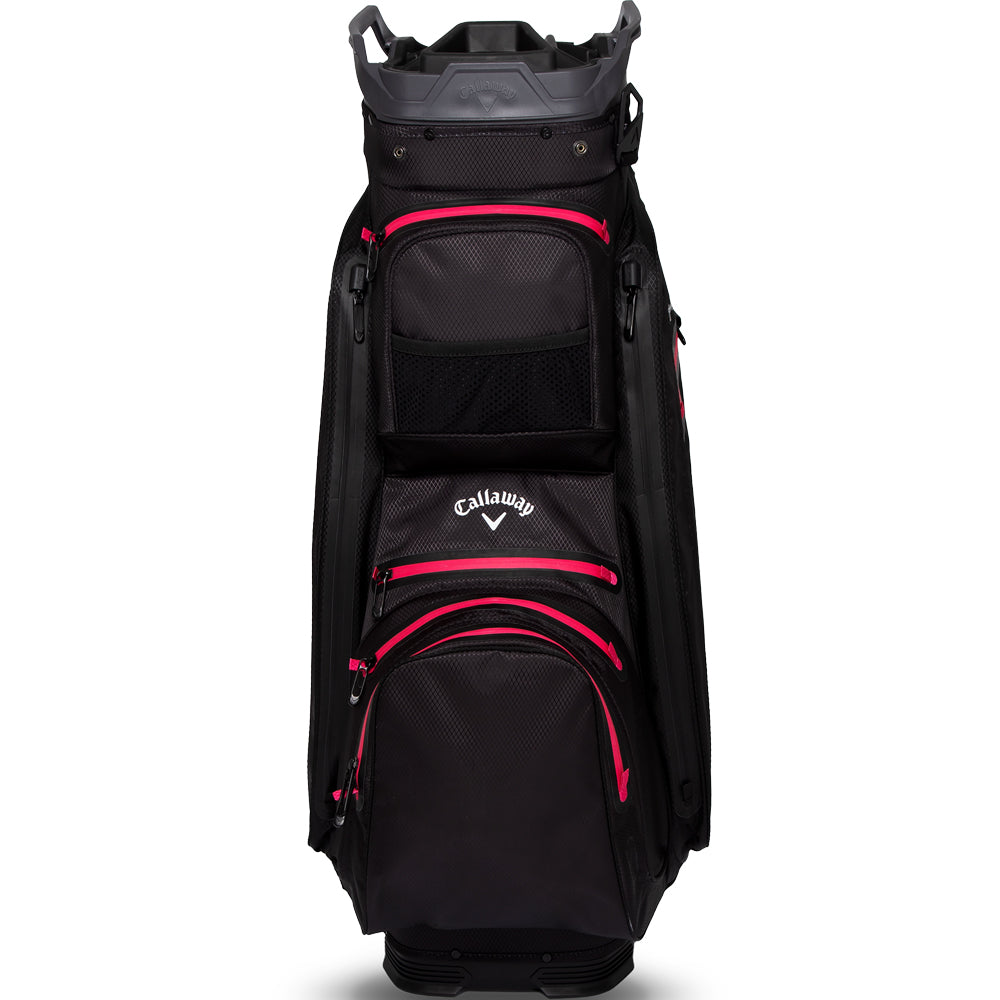 Org 14 HD Waterproof Cart Bag - Black/Charcoal/Pink