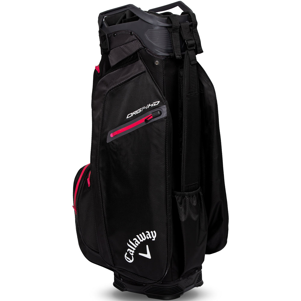 Org 14 HD Waterproof Cart Bag - Black/Charcoal/Pink