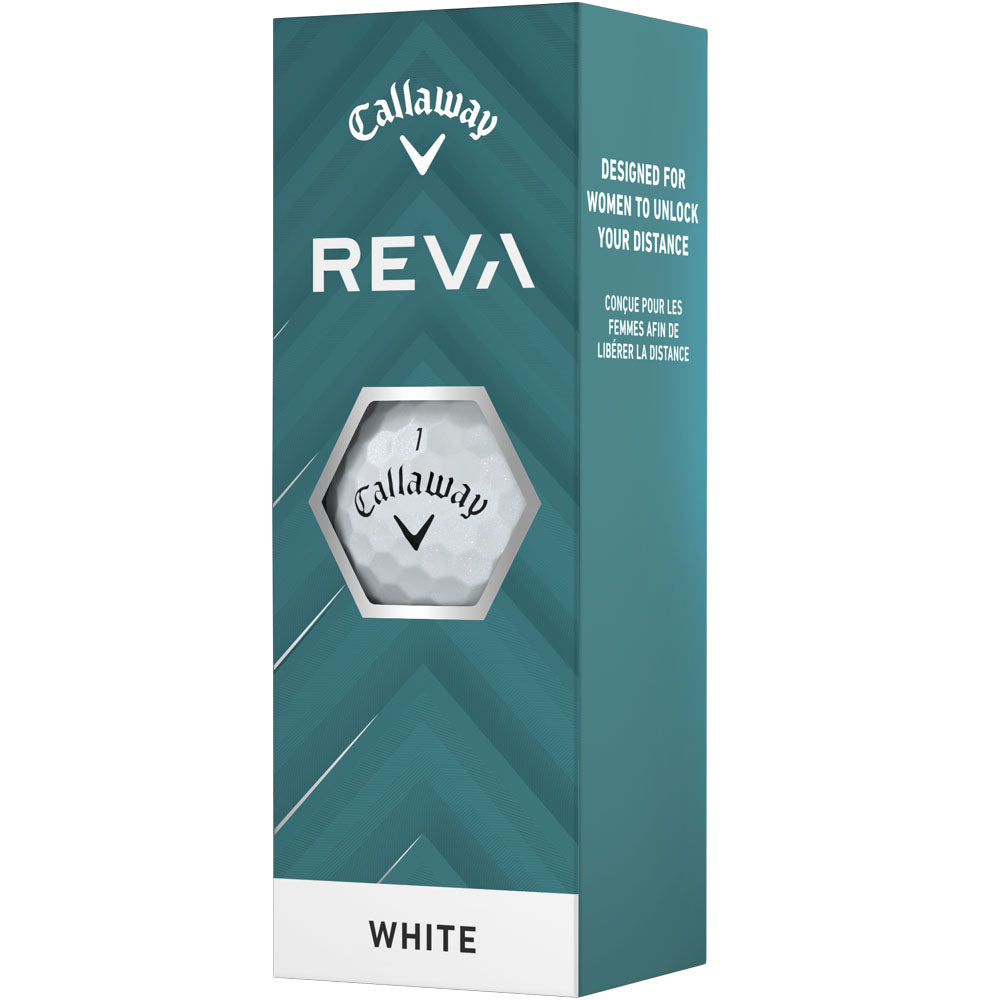 Callaway REVA Ladies Golf Balls: 12-Pack, Enhanced Distance, Accuracy, Soft Feel