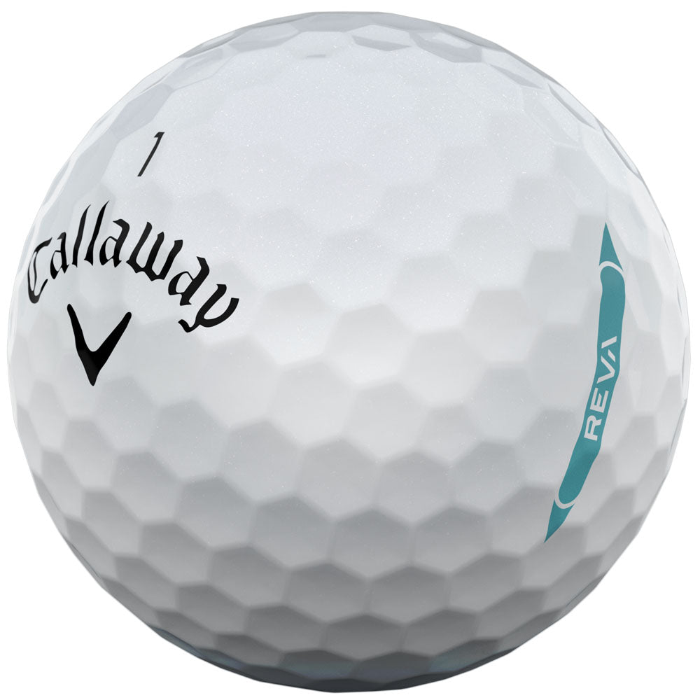 Callaway REVA Ladies Golf Balls: 12-Pack, Enhanced Distance, Accuracy, Soft Feel
