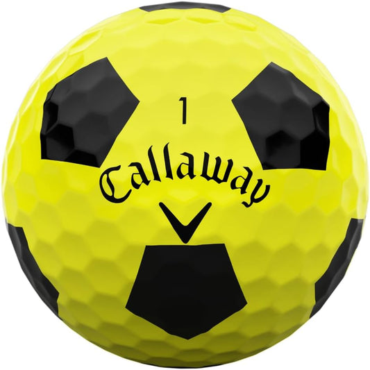 Callaway ERC Soft Truvis Yellow Golf Balls 12-Pack: Max Distance, Soft Feel, Control