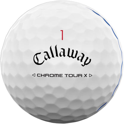 Callaway Chrome Tour X Golf Balls: Max Distance, Tour Performance, Incredible Feel & Alignment