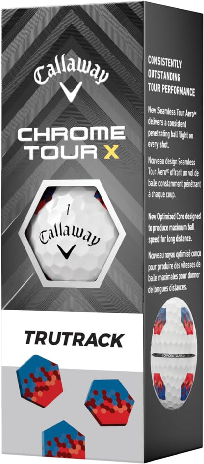 Callaway Chrome Tour X Golf Balls: Max Distance, Tour Performance, Incredible Feel & Alignment