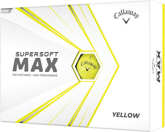 Callaway Supersoft Max Golf Balls - Enhanced Distance, Forgiveness, High Launch