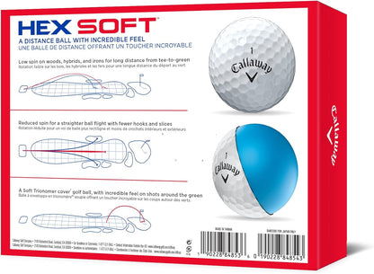 Callaway Hex Soft Golf Balls: Enhanced Feel, Low Spin, Max Distance