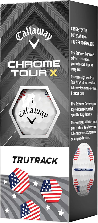 Callaway Chrome Tour X Golf Balls: Max Distance, Tour Performance, Incredible Feel & Alignment
