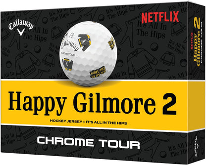 Callaway Odyssey Happy Gilmore Edition Golf Balls & Hockey Stick Putter Collection