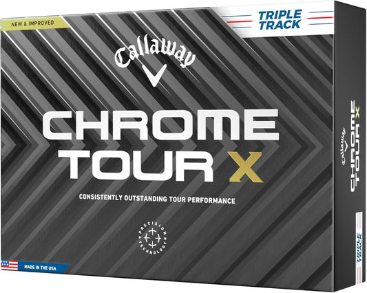 Callaway Chrome Tour X Golf Balls: Max Distance, Tour Performance, Incredible Feel & Alignment