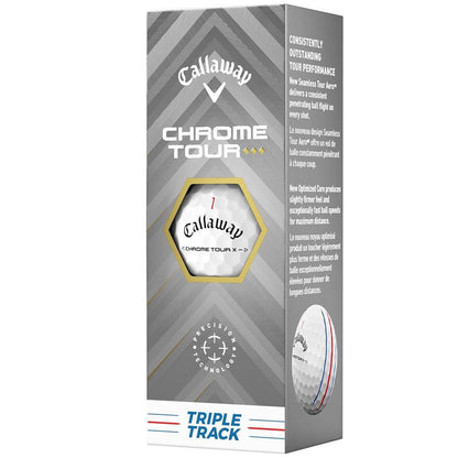 Callaway Chrome Tour TD Golf Balls: Triple Track, Speed, Control, White