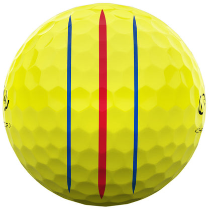 Callaway Chrome Tour Triple Track Yellow Golf Balls: Superior Distance, Feel, Alignment