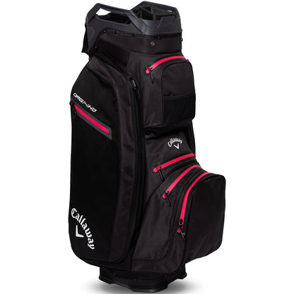 Org 14 HD Waterproof Cart Bag - Black/Charcoal/Pink