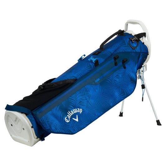 Par 3 HD Waterproof Pencil Bag - Blue Palms/Light Grey
