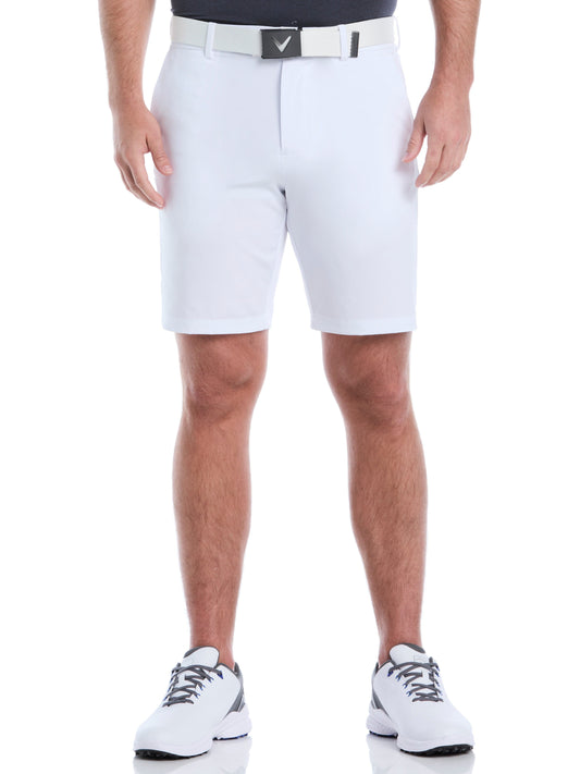 Mens 9" Flat Front Solid Golf Short