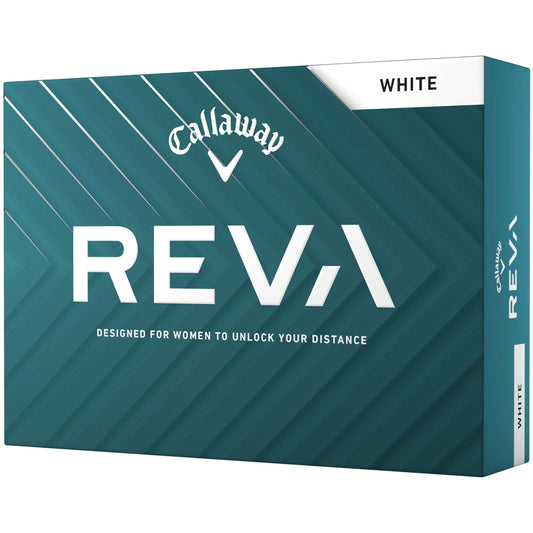 Callaway REVA Ladies Golf Balls: 12-Pack, Enhanced Distance, Accuracy, Soft Feel