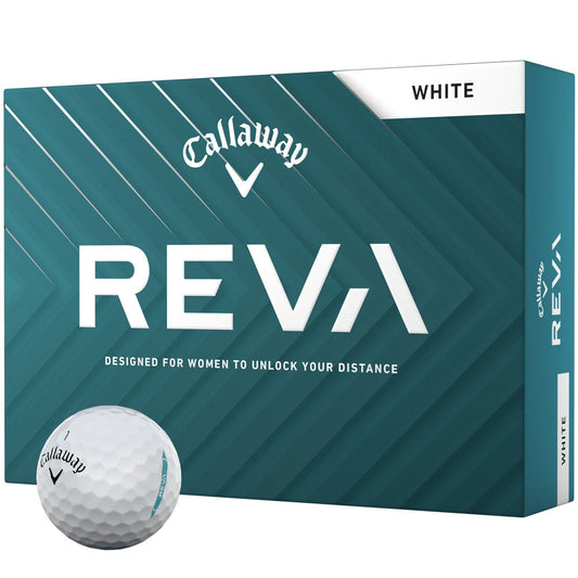 Callaway REVA Ladies Golf Balls: 12-Pack, Enhanced Distance, Accuracy, Soft Feel